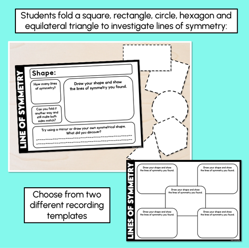 Resource preview 2 for Lines of Symmetry - 2D Shape Activity