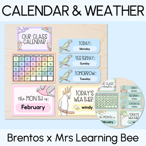 CALENDAR & WEATHER DISPLAY- The Brentos Collection