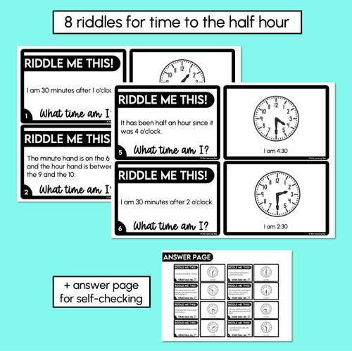 Resource preview 2 for Time Riddles – Digital Slides
