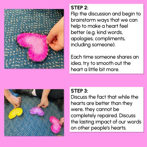 Resource preview 3 for Wrinkled Hearts Kindness Activity