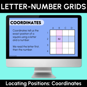 Letter-Number Grids - Locating Positions (Coordinates) - Digital Slides