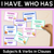 1 for I Have, Who Has - Subjects & Verbs in Clauses