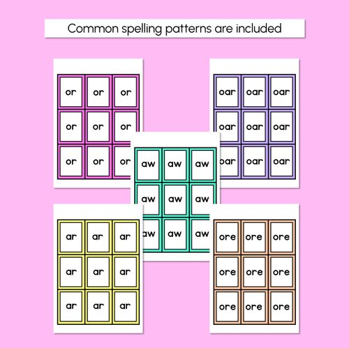 Resource preview 4 for OR R-Controlled SOUND BINGO - Ways to spell the /or/ phoneme