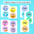4 for Editable Labels - Circles, Hexagons & Squares - Watercolour Rainbow Classroom Decor - The Kutopia Collection
