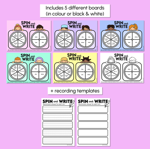 Resource preview 3 for Adverbs & Adverbial Phrases Spin and Write Mats