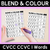 8 for Blend & Colour - CVC CVCC CCVC Words Blending Worksheets Bundle