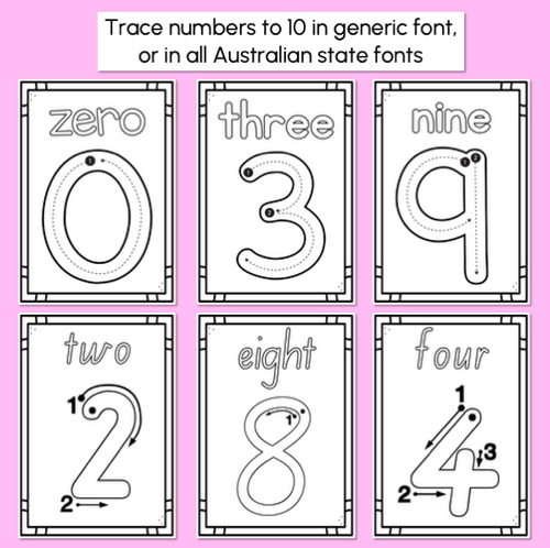 Resource preview 2 for FINE MOTOR KINDERGARTEN ACTIVITIES - Alphabet & Number Tracing Printables