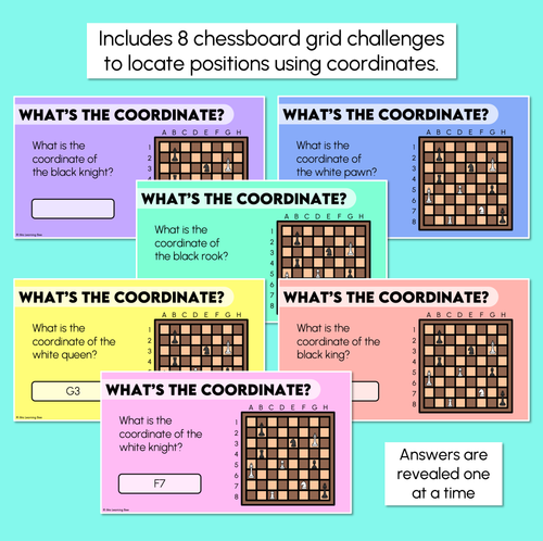 Resource preview 4 for Letter-Number Grids - Locating Positions (Coordinates) - Digital Slides