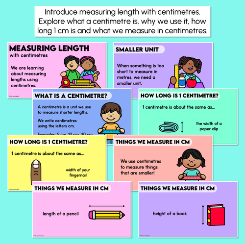 Resource preview 2 for Measuring Length with Centimetres - Measuring Length with Formal Units Digital Slide
