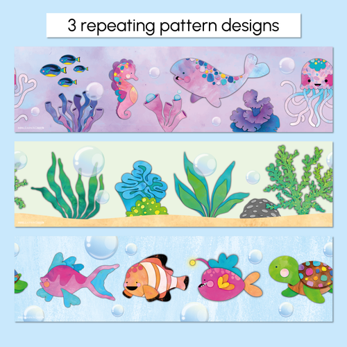 Resource preview 2 for Bulletin Borders - The Sea of Wonder Collection - Calming Classroom Decor