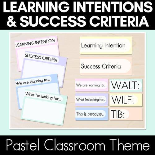 Resource preview 20 for Pastel Classroom Decor Bundle