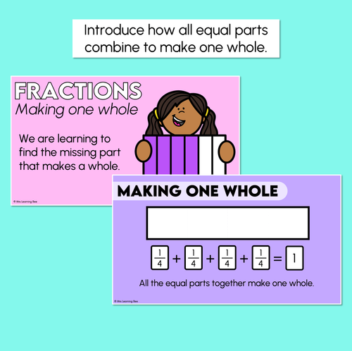 Resource preview 2 for Fractions - Making One Whole - Digital Slides