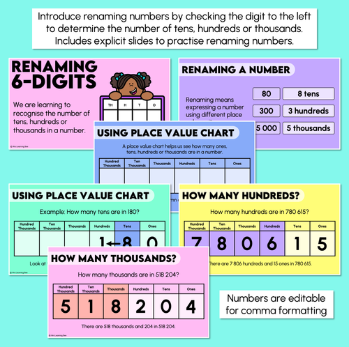 Resource preview 2 for Renaming 6-Digit Numbers - Digital Slides