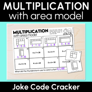 Joke Code Cracker - Multiplication with Area Model