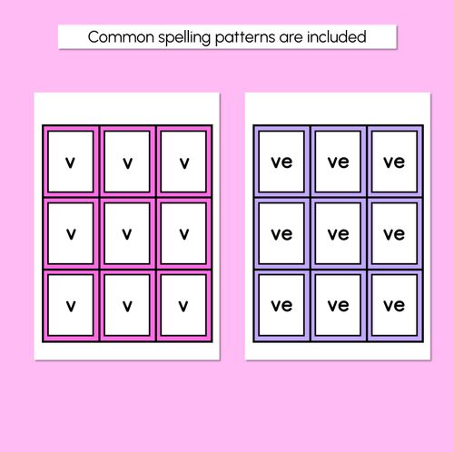 Resource preview 4 for V SOUND BINGO - Ways to spell the /v/ phoneme