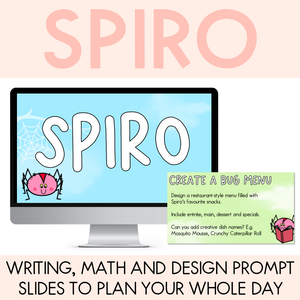 Spiro Writing, Maths & Design Prompt Editable Slides - Book Week 2025
