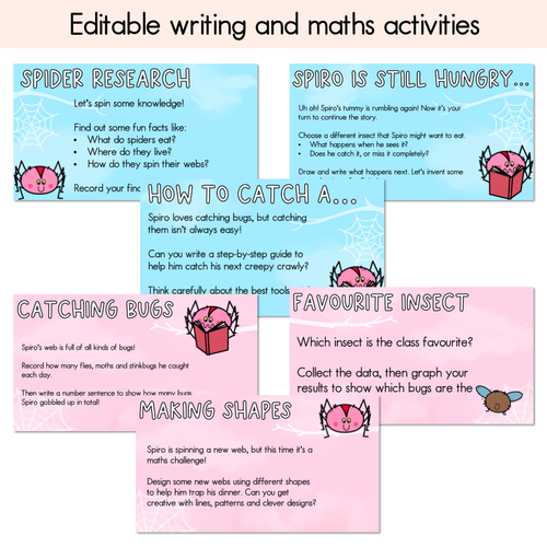 Resource preview 2 for Spiro Writing, Maths & Design Prompt Editable Slides - Book Week 2025