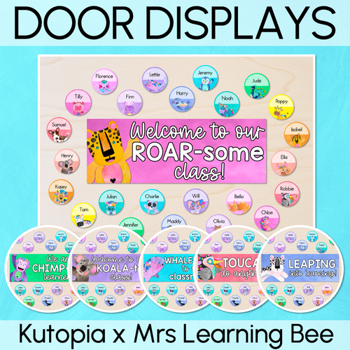 Resource preview 1 for Classroom Door or Window Display - Editable - The Kutopia Collection