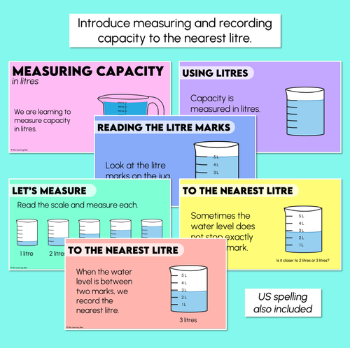 Resource preview 2 for Measuring Capacity in Litres - Digital Slides