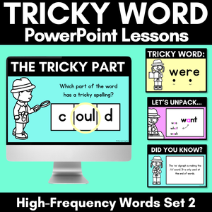 High Frequency Heart Word Lessons SET 2-  WORDS WITH TRICKY SPELLINGS