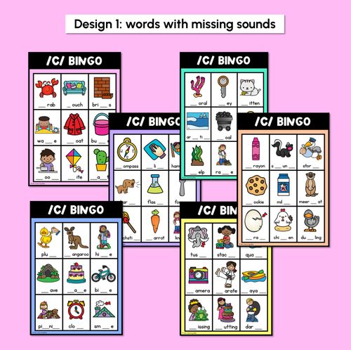 Resource preview 2 for C SOUND BINGO - Ways to spell the /c/ phoneme