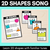 3 for 2D Shapes & 3D Objects Song Posters