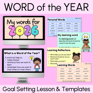 Word of the Year - Teaching Slides - Student Reflection and Goal-Setting