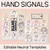 1 for Hand Signals - Editable Neutral Templates - Instructional Signs