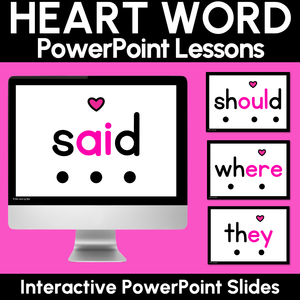 Heart Word Interactive PowerPoint Slides