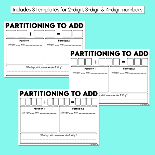 Resource preview 3 for Addition Partitioning - Partition to Add Mats