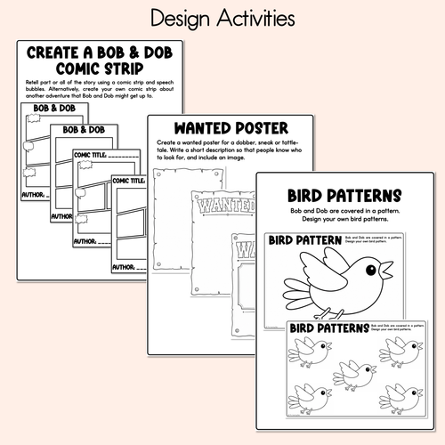 Resource preview 6 for Bob and Dob Printable Pack - Literacy, Maths, Book Crafts & Design Printables - Book Week 2026