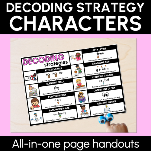 Resource preview 2 for Decoding Strategy Characters Bundle