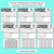 3 for Counting Patterns (Count by 2, 4, 8, 3, 6 & 9) - Multiples Worksheets