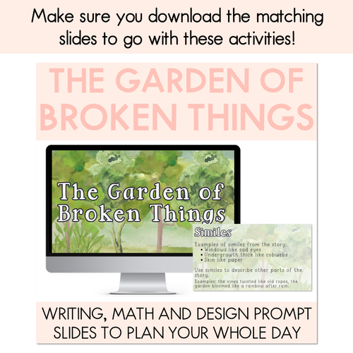 Resource preview 6 for The Garden of Broken Things Printable Pack - Book Week 2025