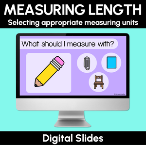 Measuring Length Digital Slides - Selecting Appropriate Measuring Units