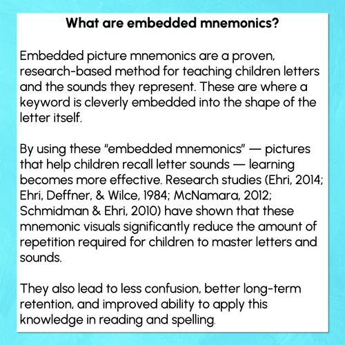 Resource preview 6 for Alphabet Posters with Embedded Mnemonics - Uppercase & Lowercase Letters - The Kutopia Collection