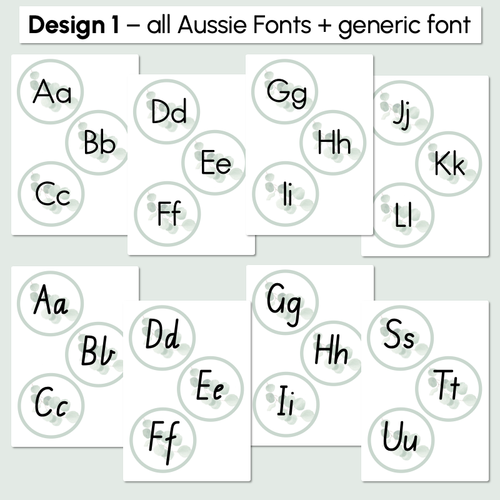 Resource preview 2 for Alphabet Toppers - The Eucalyptus Edit - Eucalyptus Classroom Decor