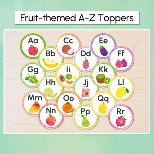 Resource preview 2 for Alphabet Toppers - The Tutti Frutti Collection - Colourful Classroom Decor