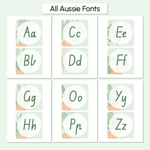 Resource preview 2 for Alphabet Toppers - The Greenhouse Collection - Natural Classroom Decor