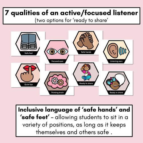 Resource preview 2 for Focused/Active Listening Posters - Inclusive Display - Neutral