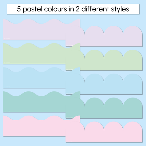 Resource preview 5 for Bulletin Borders - The Sea of Wonder Collection - Calming Classroom Decor