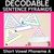 1 for SHORT VOWEL PHONEME A WORDS - Decodable Sentence Pyramids - Phonics Fluency