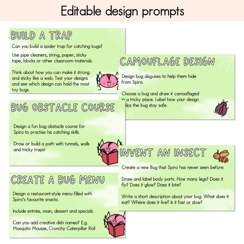 Resource preview 3 for Spiro Writing, Maths & Design Prompt Editable Slides - Book Week 2025