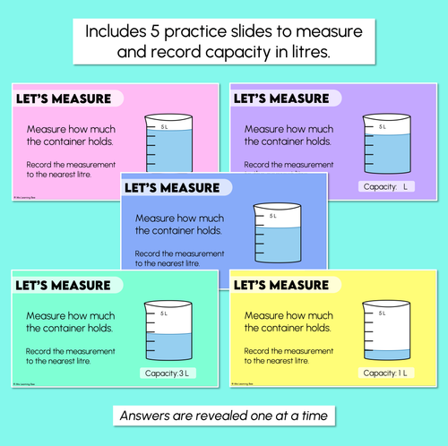 Resource preview 3 for Measuring Capacity in Litres - Digital Slides