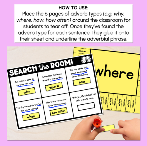 Resource preview 2 for Read the Room - Adverbial Phrases