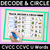 9 for Trace, Decode & Circle - CVC CVCC CCVC Decodable Word Mats Bundle