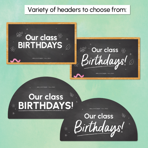 Resource preview 4 for Classroom Birthdays Display - The Tutti Frutti Collection - Colourful Classroom Decor