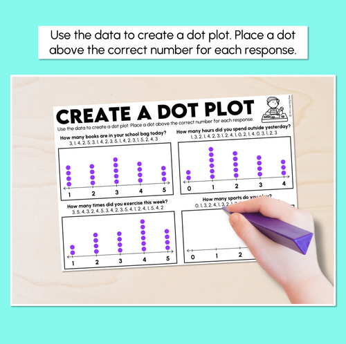 Resource preview 2 for Create a Dot Plot - Organising Data Worksheets