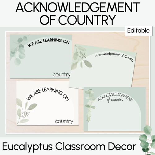 Resource preview 26 for Eucalyptus Classroom Decor Bundle