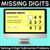1 for Missing Digits - 3-Digit Numbers - Subtraction Problems Teaching Slides